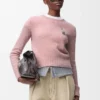 Pull en laine rose