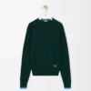Pull en laine Vert/Bleu