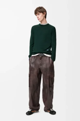 Pull en laine Vert/Bleu