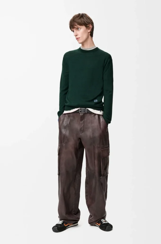 Pull en laine Vert/Bleu