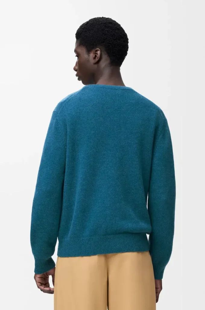 Pull en laine vert foncé