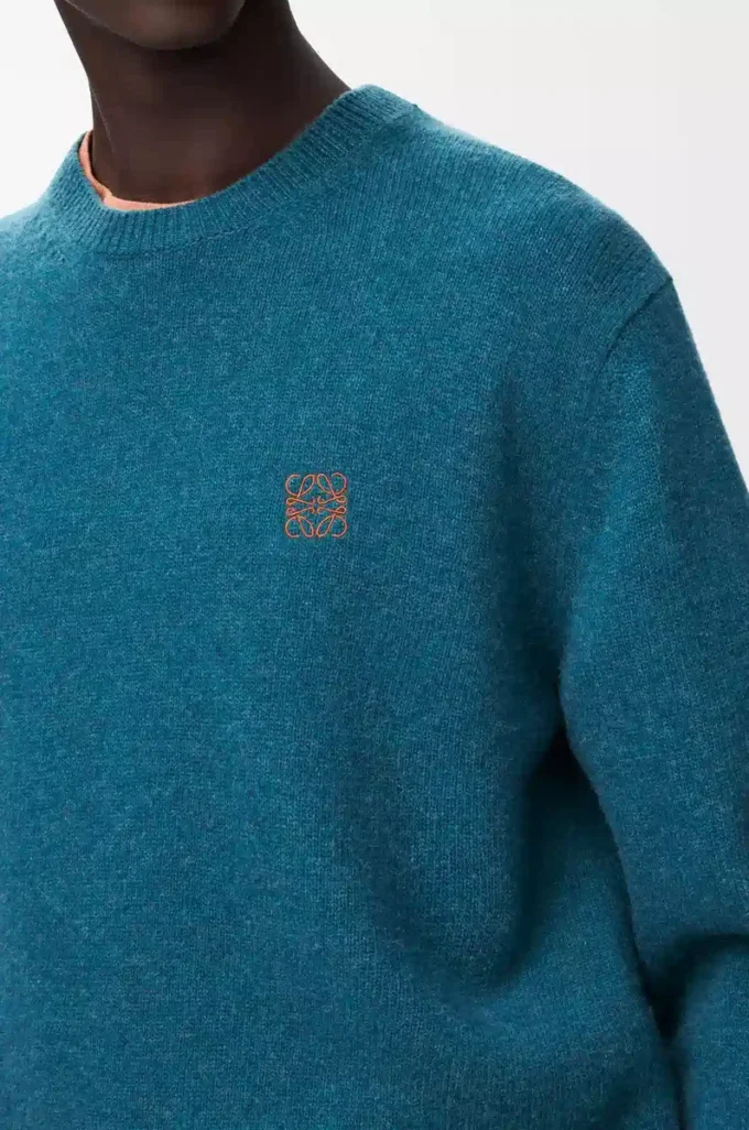 Pull en laine vert foncé