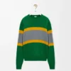 Pull en laine Vert/Gris