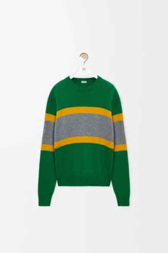 Pull en laine Vert/Gris
