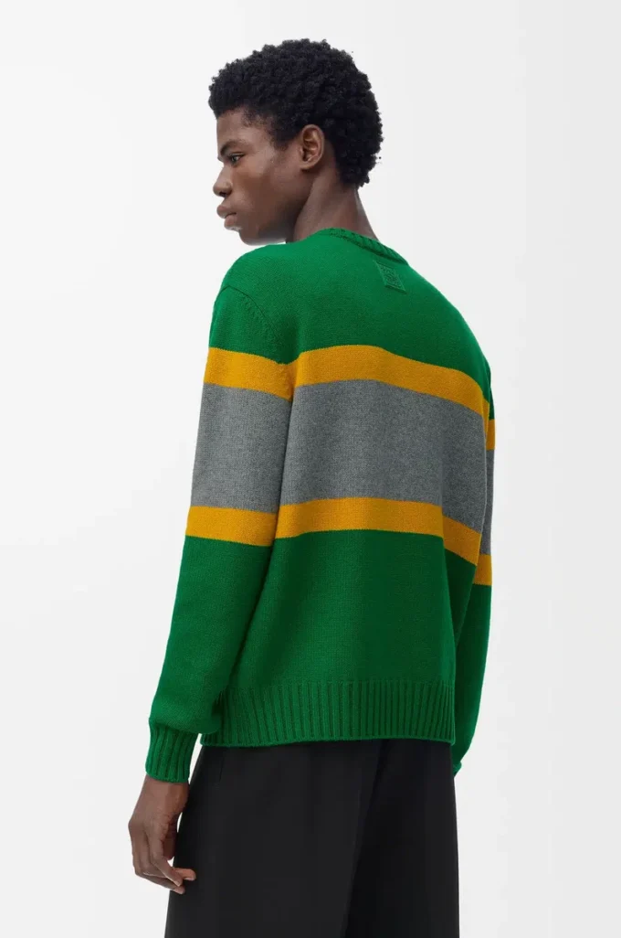 Pull en laine Vert/Gris