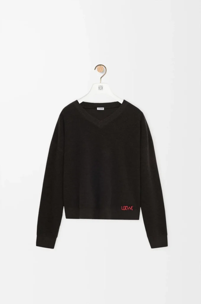 Pull en laine vert kaki