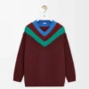 Pull en laine Vert/Rouge/Multicolore Pull en laine Vert/Rouge/Multicolore
