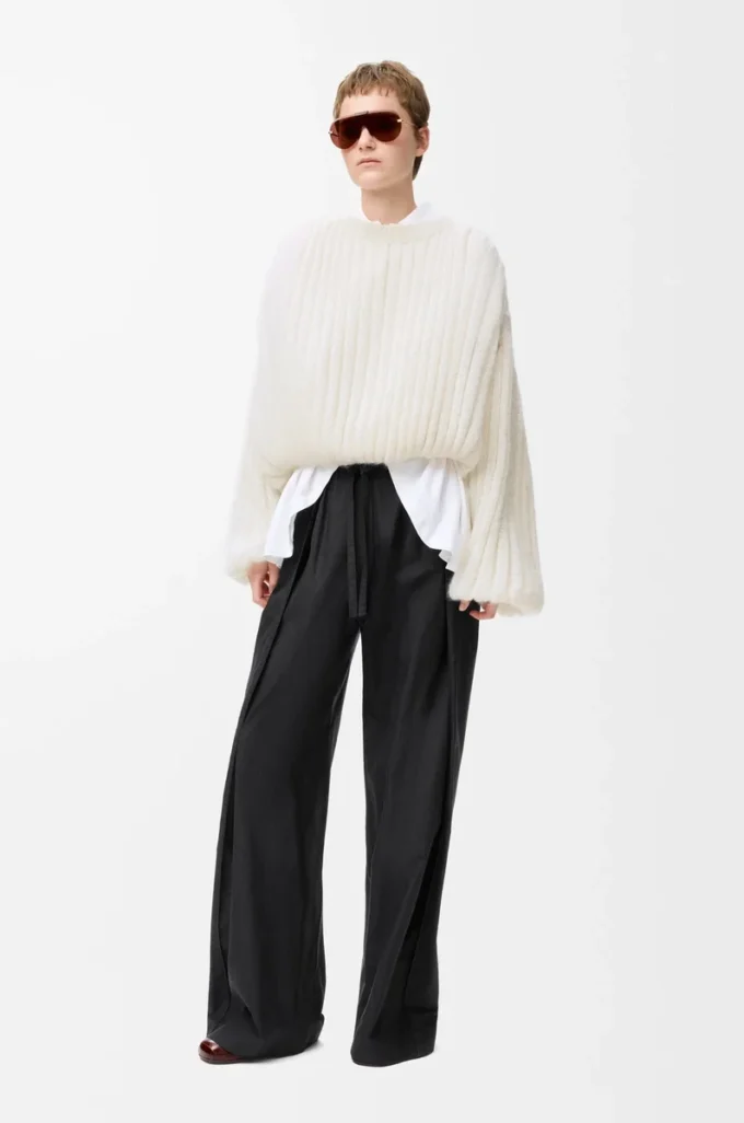 Pull en mélange de mohair Blanc