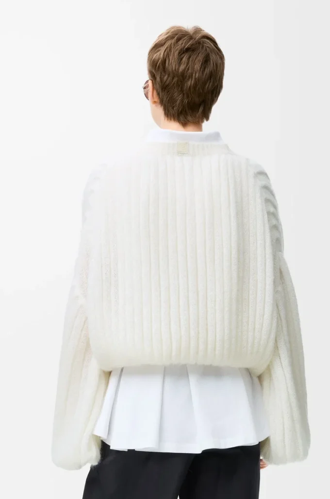 Pull en mélange de mohair Blanc