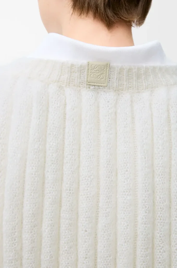 Pull en mélange de mohair Blanc