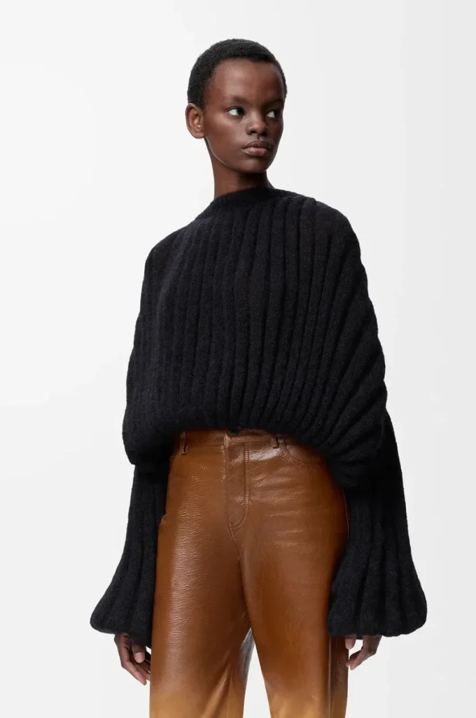 Pull en mélange mohair Noir