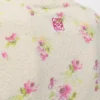 Pull à manches courtes en coton mélangé Blanc/Rose