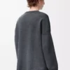 Pull à poche Anagram en coton mélangé Gris/Bleu