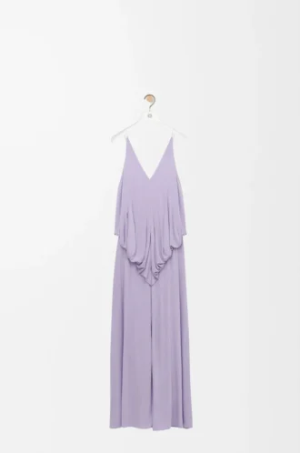 Robe drapée en viscose Lilas
