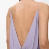 Robe drapée en viscose Lilas