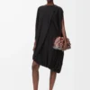 Robe drapée en viscose Noir Robe drapée en viscose Noir