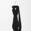 Robe en viscose Noir