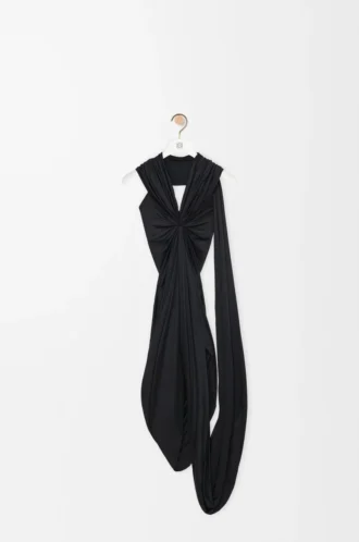 Robe en viscose Noir