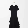 Robe en viscose stretch Noir