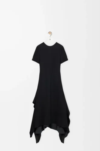 Robe en viscose stretch Noir