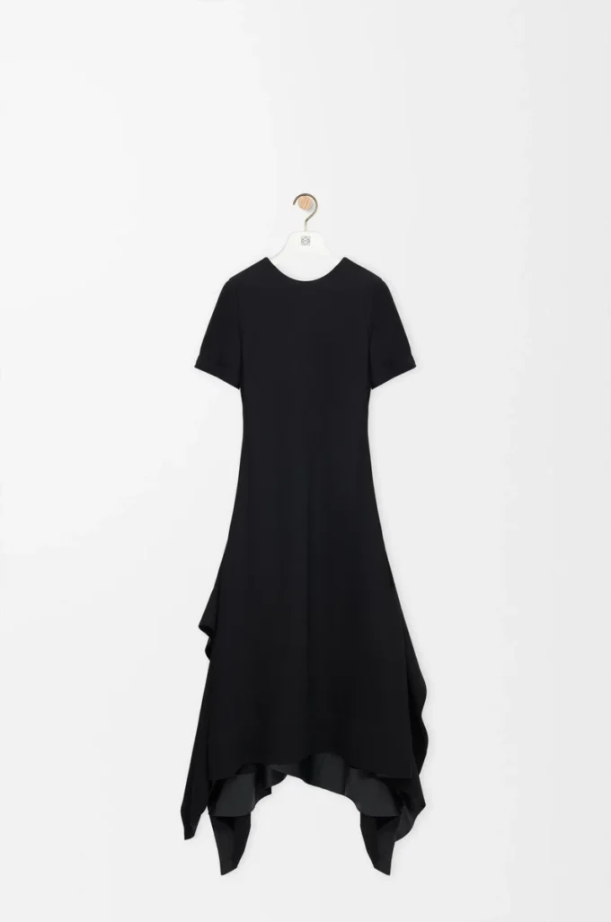 Robe en viscose stretch Noir