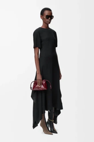 Robe en viscose stretch Noir