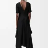 Robe en viscose stretch Noir