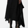 Robe en viscose stretch Noir