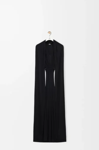 Robe flamenco en soie noire