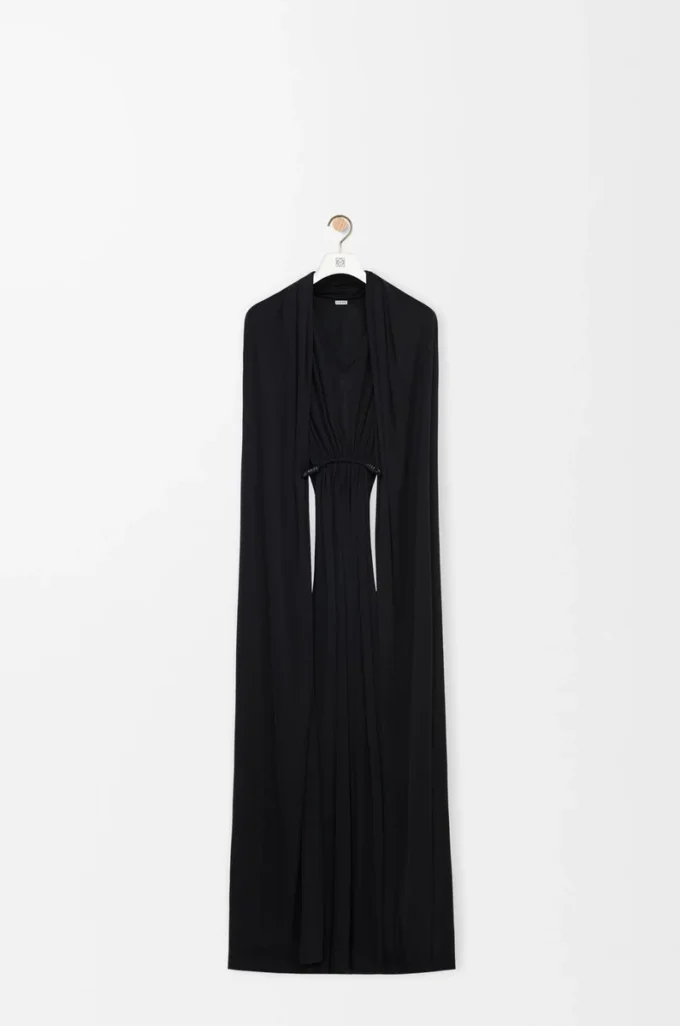 Robe flamenco en soie noire