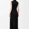 Robe flamenco en soie noire