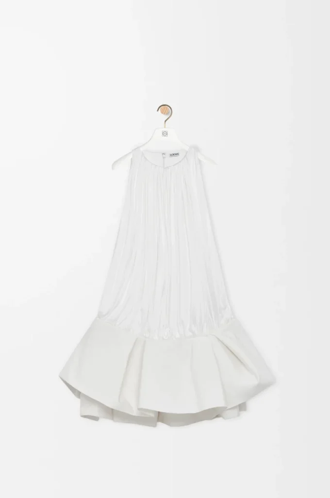 Robe flamenco en viscose blanche Robe flamenco en viscose blanche
