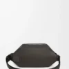 Sac à bandoulière convertible en cuir de veau classique gris foncé