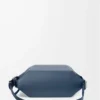 Sac à bandoulière convertible en cuir de veau classique teint indigo