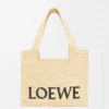 Sac cabas moyen LOEWE Font en raphia naturel Sac cabas moyen LOEWE Font en raphia naturel