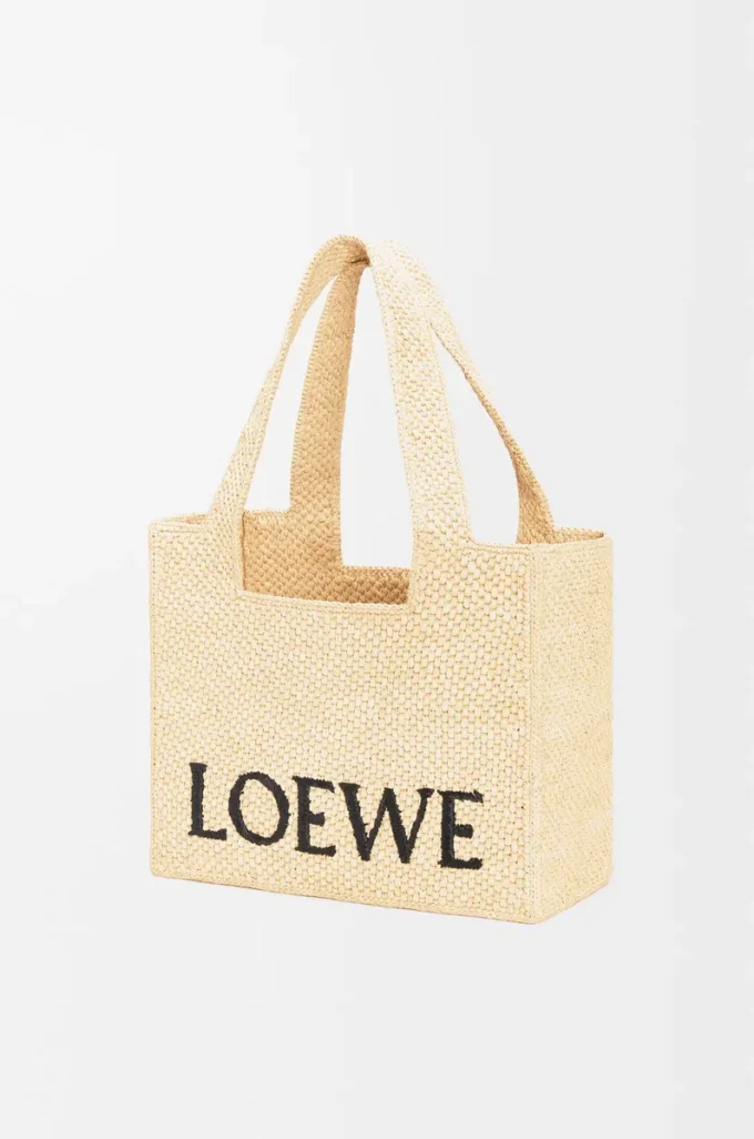 Sac cabas moyen LOEWE Font en raphia naturel Sac cabas moyen LOEWE Font en raphia naturel