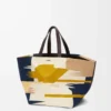 Sac cabas XXL Puzzle Fold en toile multicolore