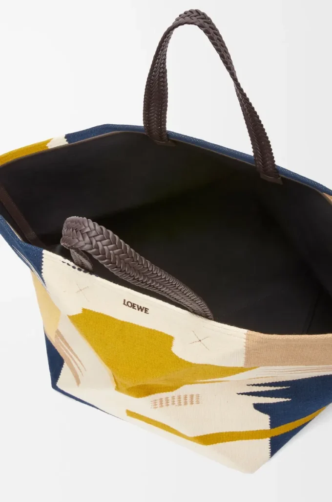 Sac cabas XXL Puzzle Fold en toile multicolore