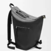 Sac à dos convertible en cuir de veau classique Noir