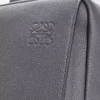 Sac à dos militaire en cuir de veau grainé souple anthracite
