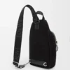 Sac Flex en toile et daim Noir/Or foncé