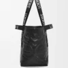 Sac Fold Shopper en cuir de veau papier Noir Sac Fold Shopper en cuir de veau papier Noir