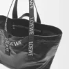 Sac Fold Shopper en cuir de veau papier Noir Sac Fold Shopper en cuir de veau papier Noir