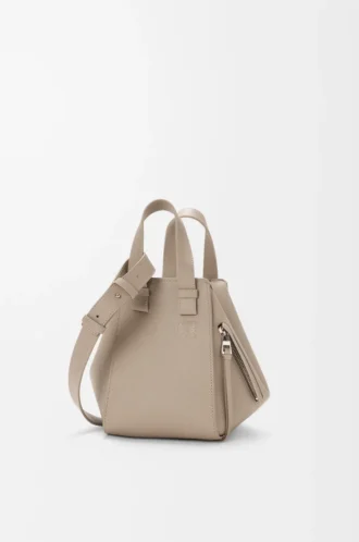 Sac Hammock compact en cuir de veau grainé souple Clay