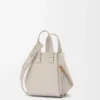 Sac Hammock compact en cuir de veau grainé souple Light Ghost
