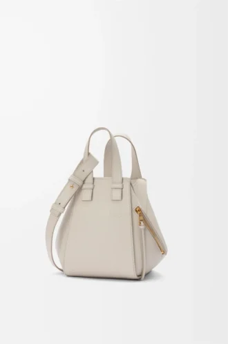 Sac Hammock compact en cuir de veau grainé souple Light Ghost