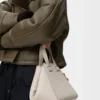 Sac Hammock compact en cuir de veau grainé souple Light Ghost