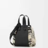 Sac Hammock compact en textile tissé Noir/Blanc Sac Hammock compact en textile tissé Noir/Blanc