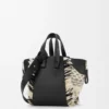 Sac Hammock compact en textile tissé Noir/Blanc Sac Hammock compact en textile tissé Noir/Blanc