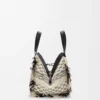 Sac Hammock compact en textile tissé Noir/Blanc Sac Hammock compact en textile tissé Noir/Blanc